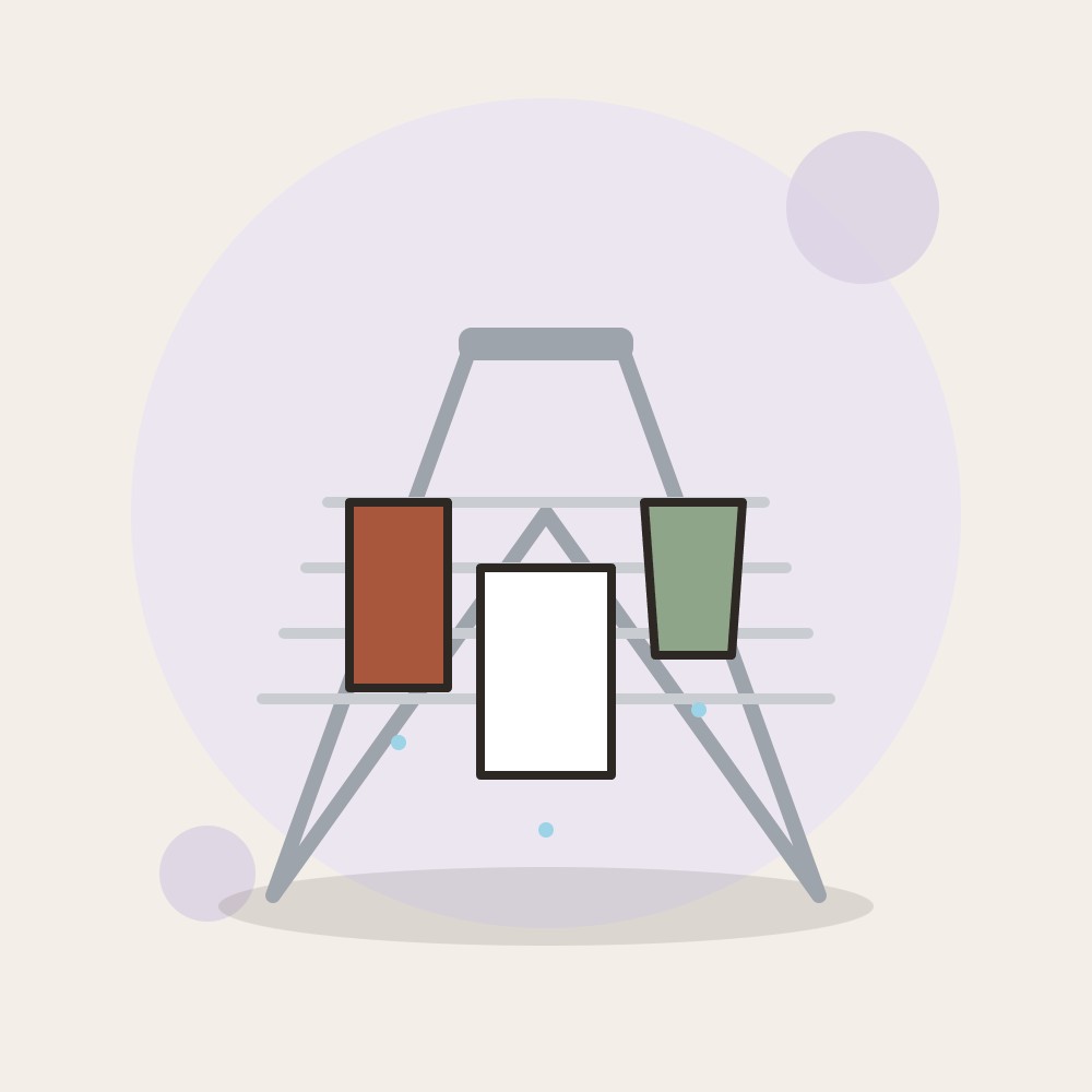 Ilustración: Tendedero plegable Amazon Basics