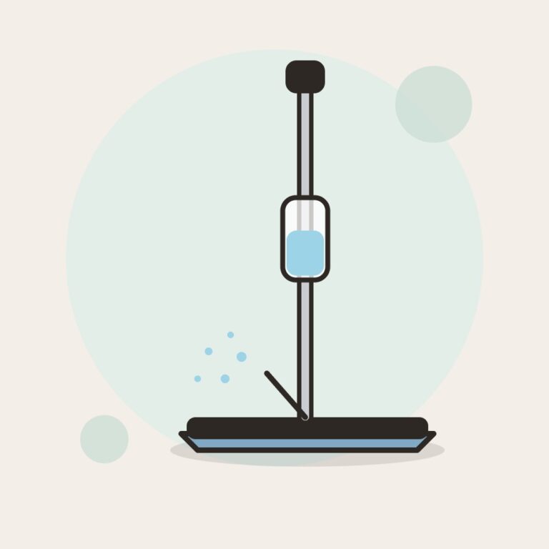 Spray Mop with Refillable Bottles
