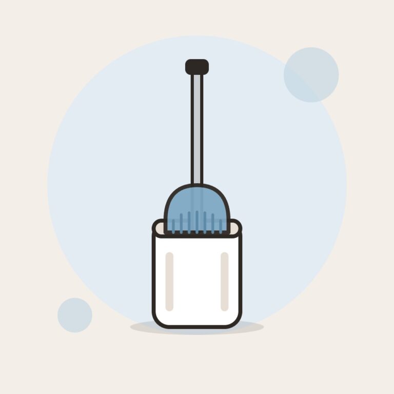 Silicone Toilet Brush with Holder